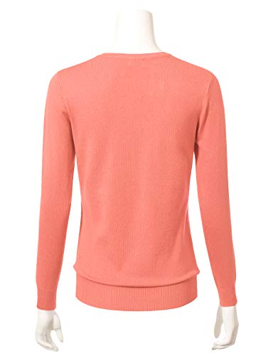 Image of Allsense Women's Long-Sleeve Crewneck Cardigan | Classic Button Down Sweater, Soft Fine Knit, Lightweight