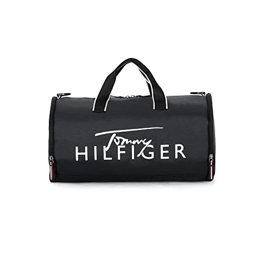 Tommy Hilfiger Kamryn Men Polyester Gym Bag Black
