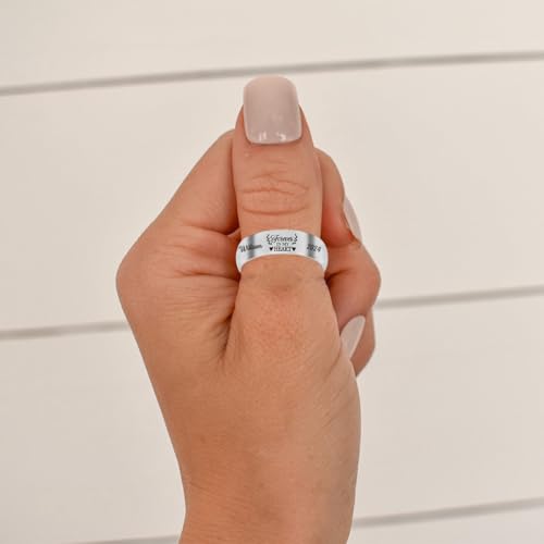 Personalized In Loving Memory Keepsake Ring Lost Loved One Ring Loss Memorial Gift Personalized Remembrance Gift For Loss Of Loved One Mom Dad Friends Pets Anniversary Christmas Gifts3