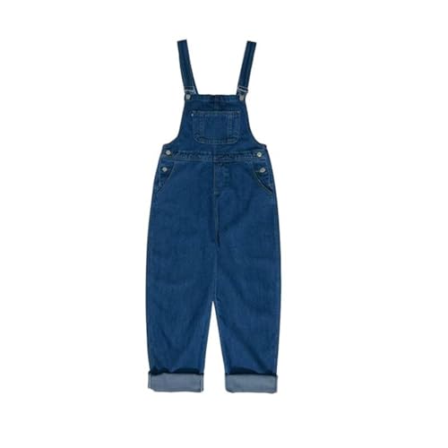 Salopette coréenne homme en jeans idéale pour un look décontracté en terrasse cet automne