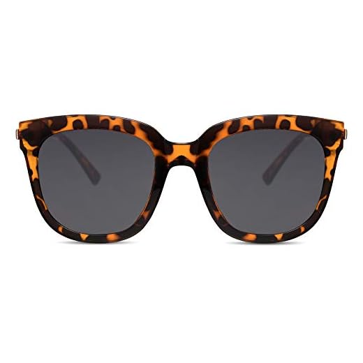 Cheapass Gafas de Sol Mujer Gafas Oversize Montura Leopardo con Cristales Oscuros Protección UV400