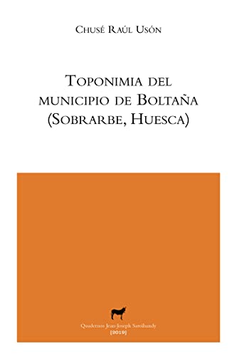 Portada de Toponimia del municipio de boltaña