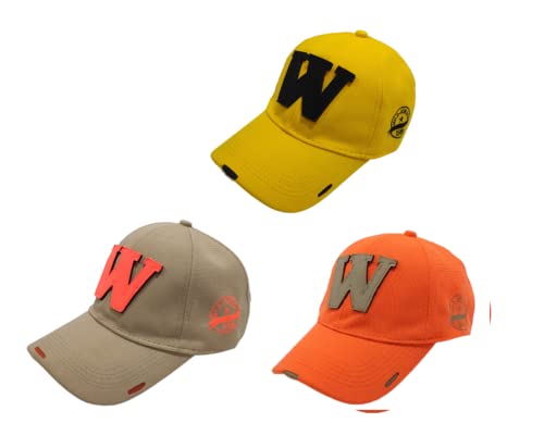 Baseball Pack of 3 Caps for Mens and Womens UV- Protection Stylish Cotton Blend W Caps Men for All Fashion Caps for Boys and Girls Use Indoor Outdoor and All Activities