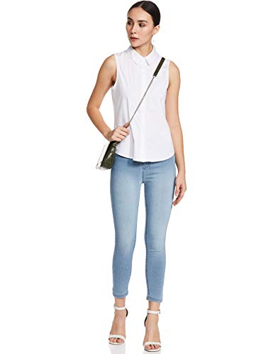 Image of Amazon Brand - INKAST Women's Mid Rise Cropped Length Stretchable Slim Fit Jeans