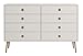 Produktbild Loft24 A/S Kommode weiß Schubladenschrank Schrank Aktenschrank Büromöbel Skandinavisches Design MDF Spanplatte lackiert (weiß, 8 Schubladen)