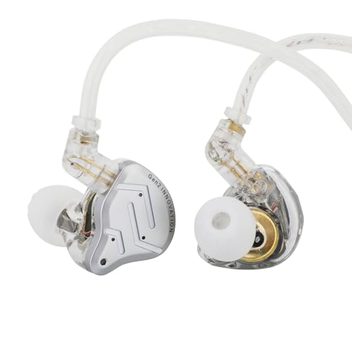 LINSOUL KZ ZSN PRO 2 Moniteur intra-auriculaire, pilote hybride 1BA+1DD, casque HiFi IEM, écouteurs filaires, câble amovible plaqué argent de 0,75 mm 2 broches pour audiophiles (argent, avec - Les Beatles, Paul McCartney, John Lennon, RIngo Starr, George Harrison LINSOUL KZ ZSN PRO 2 Moniteur intra-auriculaire, pilote hybride 1BA+1DD, casque HiFi IEM, écouteurs filaires, câble amovible plaqué argent de 0,75 mm 2 broches pour audiophiles (argent, avec