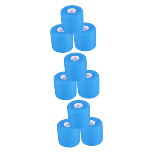 Bande adhésive de gym absorbant les chocs pour sangles de poignet de badminton bleu