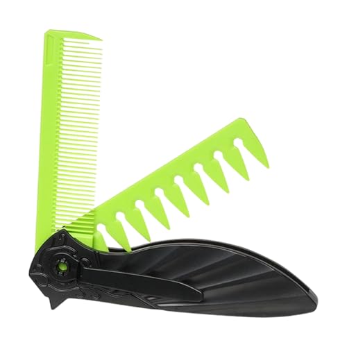 Peine plegable, cepillo de aseo para el cabello, peine plegable de bolsillo con diseño compacto y dientes suaves, accesorio de cuidado personal con construcción ligera y fácil de llevar, para viajes