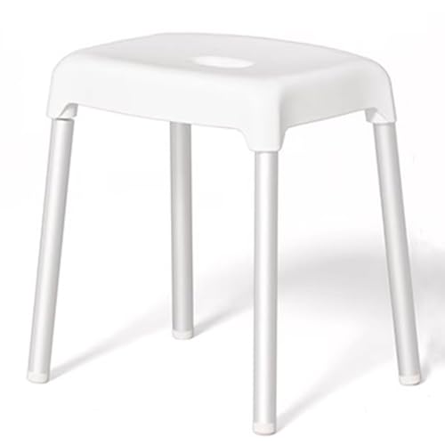 Jeavdarn 風呂 椅子 30cm 高い カビない 抗菌 通気性よく 乾きやすい 衛生的 ホワイト (座高:約30cm)