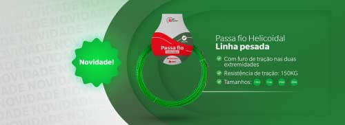 Espia Guia Sonda Passa Fio Helicoidal 20mts 150kg Rohdina
