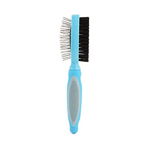 Dog Brush Double Sided Cat Brush for Shedding Pet Grooming Comb for Short and Long Haired Dogs 2 in 1 Dog Grooming Brush for All Coat Types