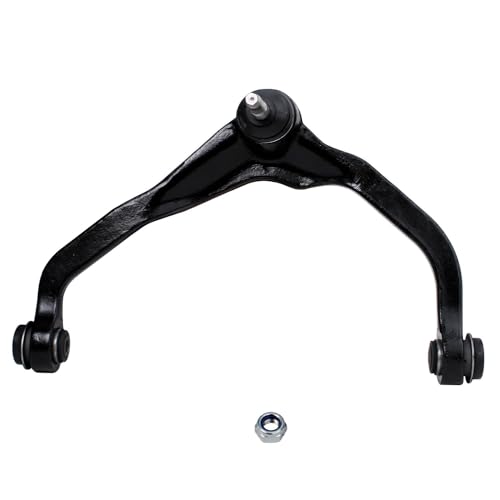 Image of Detroit Axle - 4pc Front End Control Arms Kit for 07-11 Dodge Nitro, 08-12 Jeep Liberty, 2 Upper Control Arms & Ball Joint 2 Outer Tie Rod Ends 2007 2008 2009 2010 2011 2012 Replacement