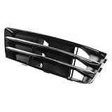 Car Front Bumper Fog Light Lamp Grille Cover Frame, compatible for Audi A4 B9 2016 2017 2018 8W0807681R 8W0807682R (Left Driver Side)