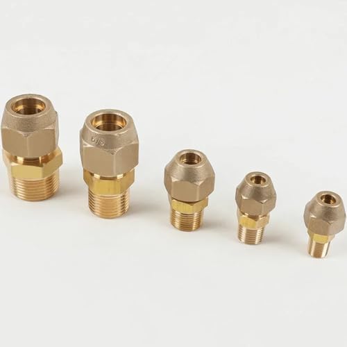 Conector BSPP 3/4 a Flare 15.88mm de latón para tubería de gas 3