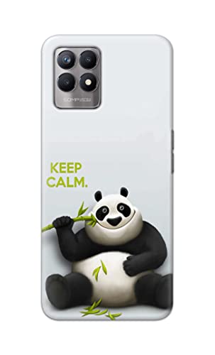 Image of PRINTFIDAA� Printed Hard Back Cover Case for Realme Narzo 50 4G Back Cover (Cartoon Panda) -2808