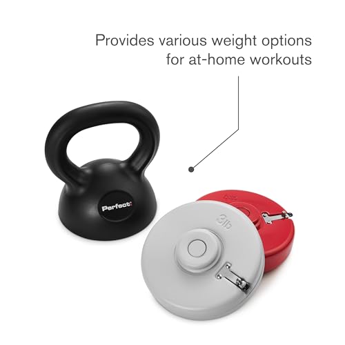 Perfect Kettlebell Ajustable avec 7 Options de Poids (1,4 à 5,4 kg), Poignée Ergonomique, Base Plate pour Stabilité et Rangement, Idéal pour Entraînement à la Maison – Image 6