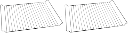 Grille étagère four cuisine compatible avec Whirlpool 446 x 340 mm (Lot de 2)