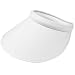 Pro.fashion Women's Summer Sun UV Protection Visor Wide Brim Clip on Adjustable Stylish Beach Pool Golf Cap Hat (White)