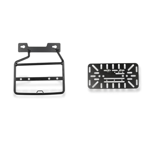 Porte-bagages Nightster 975 gauche pour voyage à moto avec support sacoche latérale et panneau