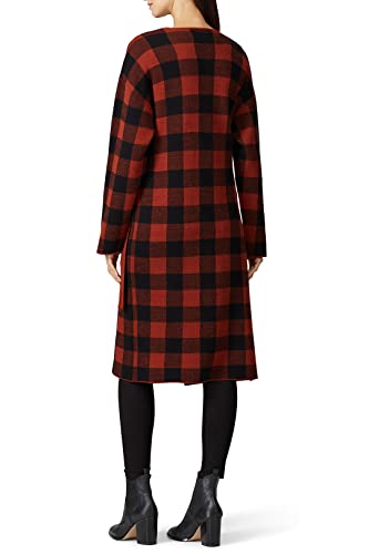 J.O.A. Women's Check Pattern Sweater Coat4
