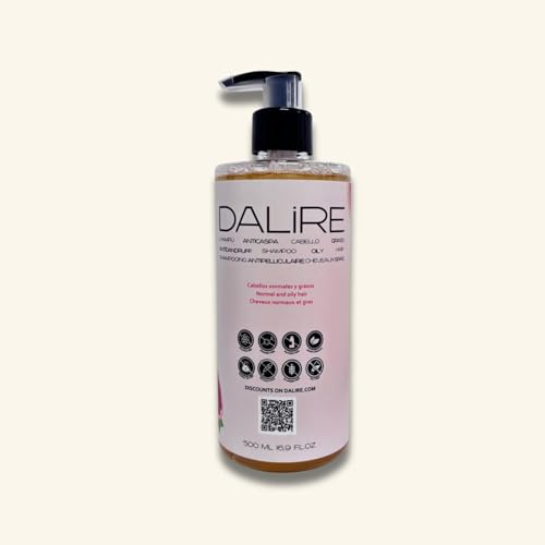 Champú ANTICASPA DALIRE cabellos GRASOS sin Sulfatos – 500ml, BIO, SIN SULFATOS, SIN EFECTO REBOTE. Muy EFICAZ y RESPETUOSO. Consúltanos por Whatsapp en DALIRE.com para consejos capilares.