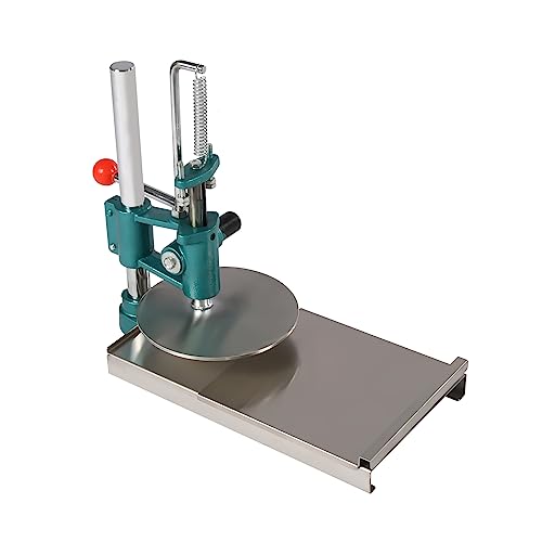 Manual Pizza Dough Press Machine 7.9inch Manual Household Pizza Press Stainless Steel Pizza Forming Machine Household Pizza Dough Pastry Press Machine Adjustable Thickness Pizza Forming Machine