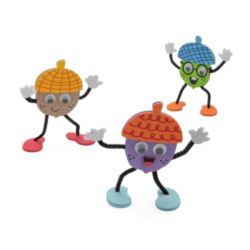Fun Express Acorn Character Craft Kit - Makes 12