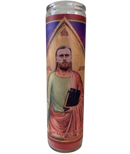 Generic 49ers George Kittle Candle - Saint George Kittle Gameday Prayer Candle - for The 49er Faithful and Their Gameday shrines, Red