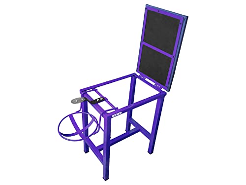 Image of Coconut Scraper Cum Stool 2 in 1 Foldable Blade and Plate Holder Chirava (Purple, Cushion Stool Iron)