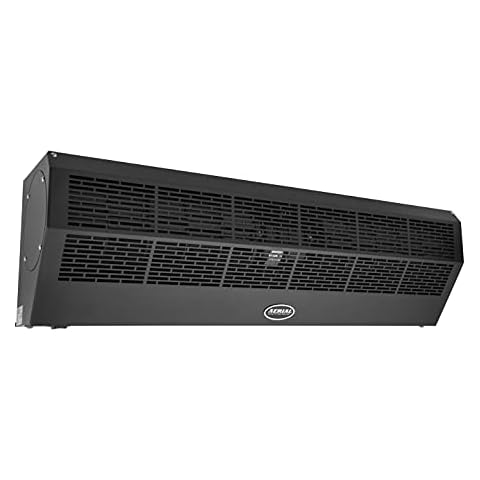 DuraSteel Wall Mounted Air Curtain Fan - Dark 36 Inch Air Door - UL Certified Heavy Duty - Commercial Super Power Indoor Over Door Fan with Door Magnetic Switch by Aerial Titan-1 Cover