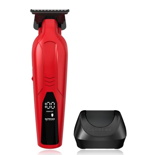 Supreme Trimmer Vader Lite ST3700 ? �R�[�h���X �o�[�o�[ ���C�i�[ & �Ђ��g���}�[ �[���M���b�v DLC T�u���[�h�t�� 7000 RPM ���[�^�[�A120���̃����^�C���AUSB-C�����[�d&�w�A&�{�f�B�p�K�C�h�K�[�h