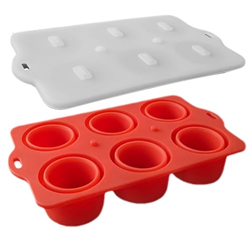 Moldes Para Helados - Molde Para Helados | Bandeja De Silicona Segura Antifugas Con 6 Cavidades Para Postres Frutas Y Alimentación De Bebés