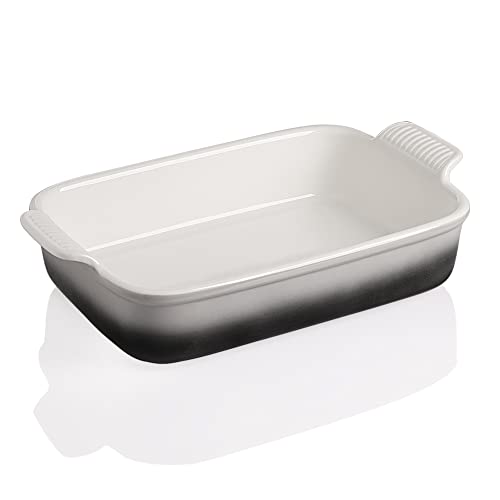Sweejar Porcelain Baking Dish, Rectangular Bakeware Lasagna Pan, Casserole Dish For Cooking, Cake, Dinner, Kitchen, Banquet And Daily Use, 13 X 9.8 Inch (Gradient Gray) #TOP17