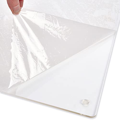 Cutting Board With Lip Edge – Clear Acrylic – Non-Slip – 24” X 18” – Countertop Protector For Chopping And Cutting Food #TOP1