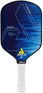 JOOLA Ben Johns Hyperion CAS 16 Pickleball Paddle - Carbon Abrasion Surface with High Grit & Spin, Sure-Grip Elongated Handle, 16mm Pickle Ball Paddle with Polypropylene Honeycomb Core, USAPA Approved