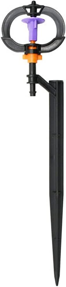 Garden Rotating Sprinkler Water Nozzles 360 Degree with Nozzle Holder Watering Plants Garden Irrigation Sprinkler Watering 5pcs