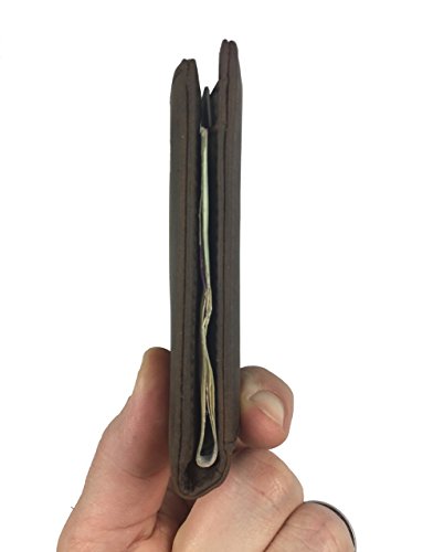 Rhino RFID Blocking Wallet - Bifold, Slim, Genuine Leather Wallet