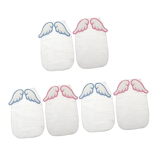 Toalla de sudor Abaodam en algodón azul multicapa altamente absorbente, pack de 6