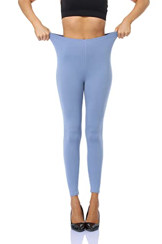 Image of Kotii Women's Soft Full Length Leggings High Waist Ankle Length Leggings Pants Tights