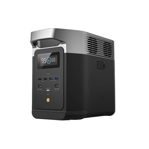  Generador Solar Portátil 1800W Estación Energía Camping Emergencias Uso Exterior Hogar