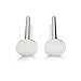 Tiny Round Dot Disc Stud Earrings in 925 Sterling Silver, Gold Vermeil, or Rose Gold Vermeil | Dainty Minimalist Earrings for Women (Sterling Silver, 4mm)