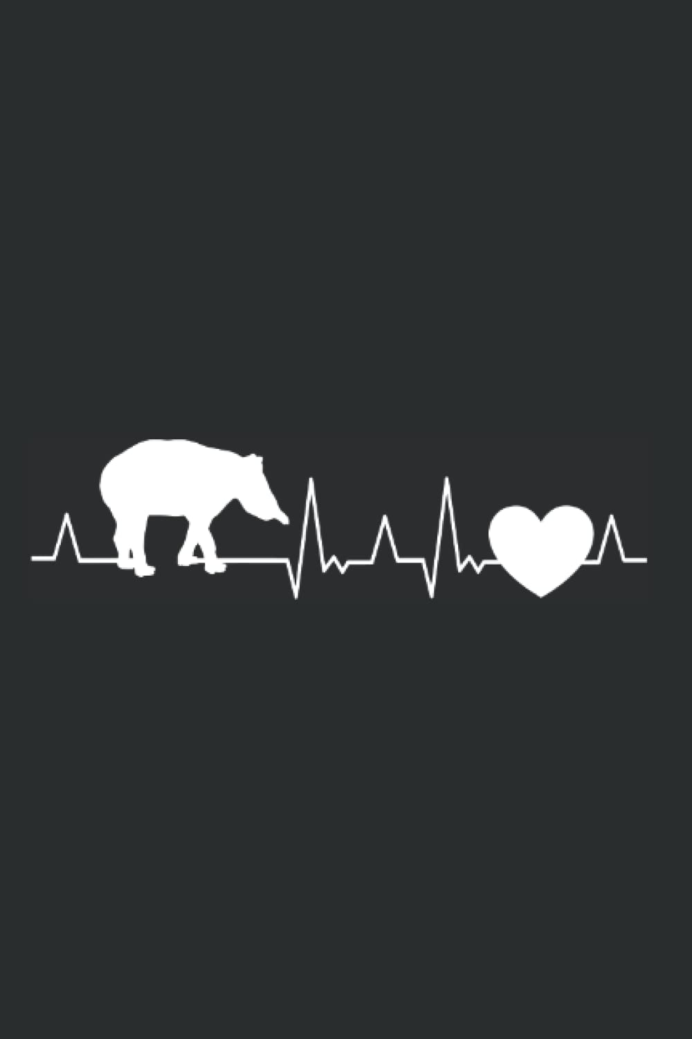 Tapir Notebook: Tapir Heartbeat / 6x9 Inches / 120 graph sites Sites