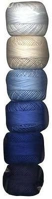 Presencia Finca Perle Cotton Size #8 Thread Sampler Pack for Sashiko, Embroidery, and Quilting (Basic Sashiko)