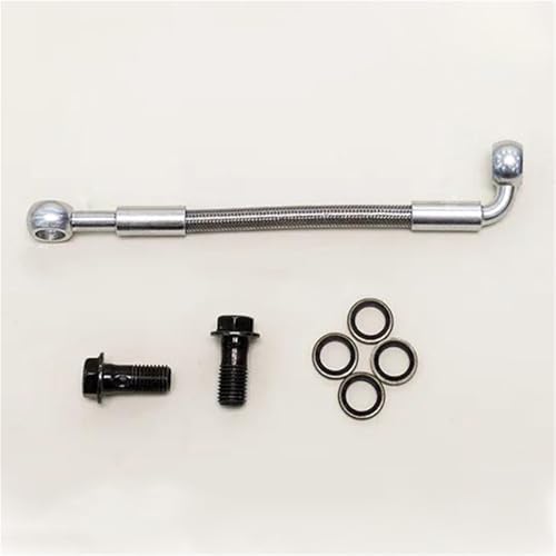 Flexible de frein résistant durite hydraulique tressée M8 0-90 moto Kawasaki Suzuki 450cm