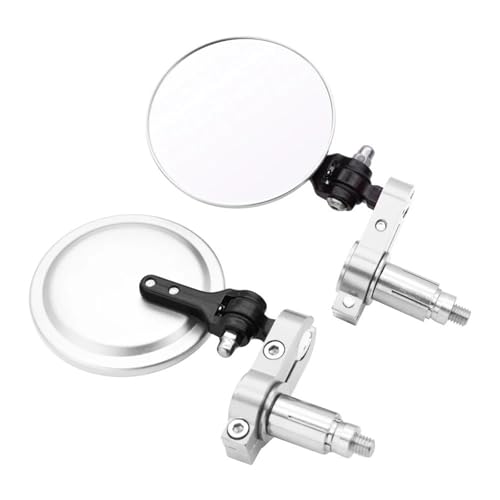駐車ミラー バイクミラー 3インチ 丸型 折りたたみ式 バーエンドサイドミラー に適合するスズキ GS550M カタナ GSX1100F カタナ GSX 250 GSX 550用