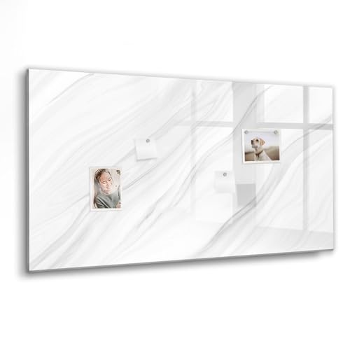 Tableau en verre magnétique mural 120x60 avec aimants néodyme et feutre