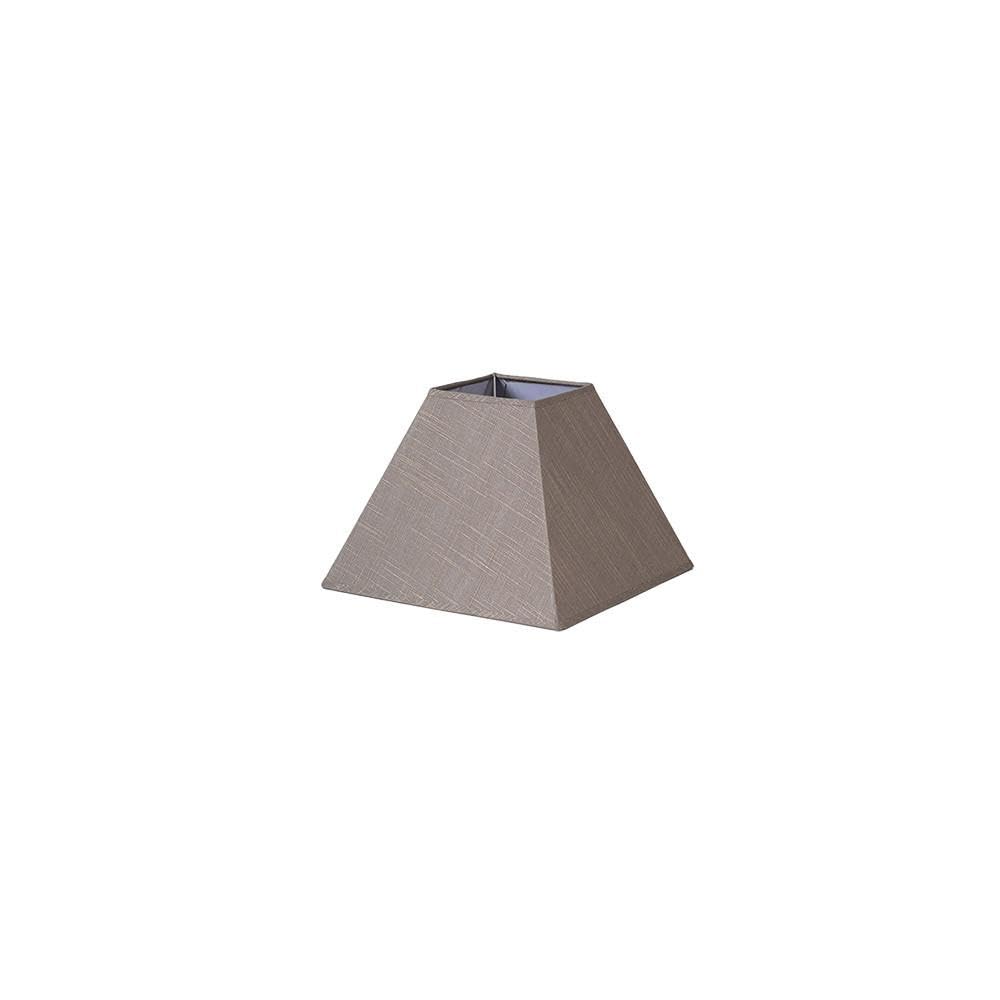 Abat-jour pyramide Tenorio en lin gris E27
