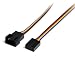 Produktbild StarTech.com 30cm 4 Pin Molex Lüfter Verlängerungskabel - St/Bu - 4 Pin PWM Lüfterkabel Verlängerung