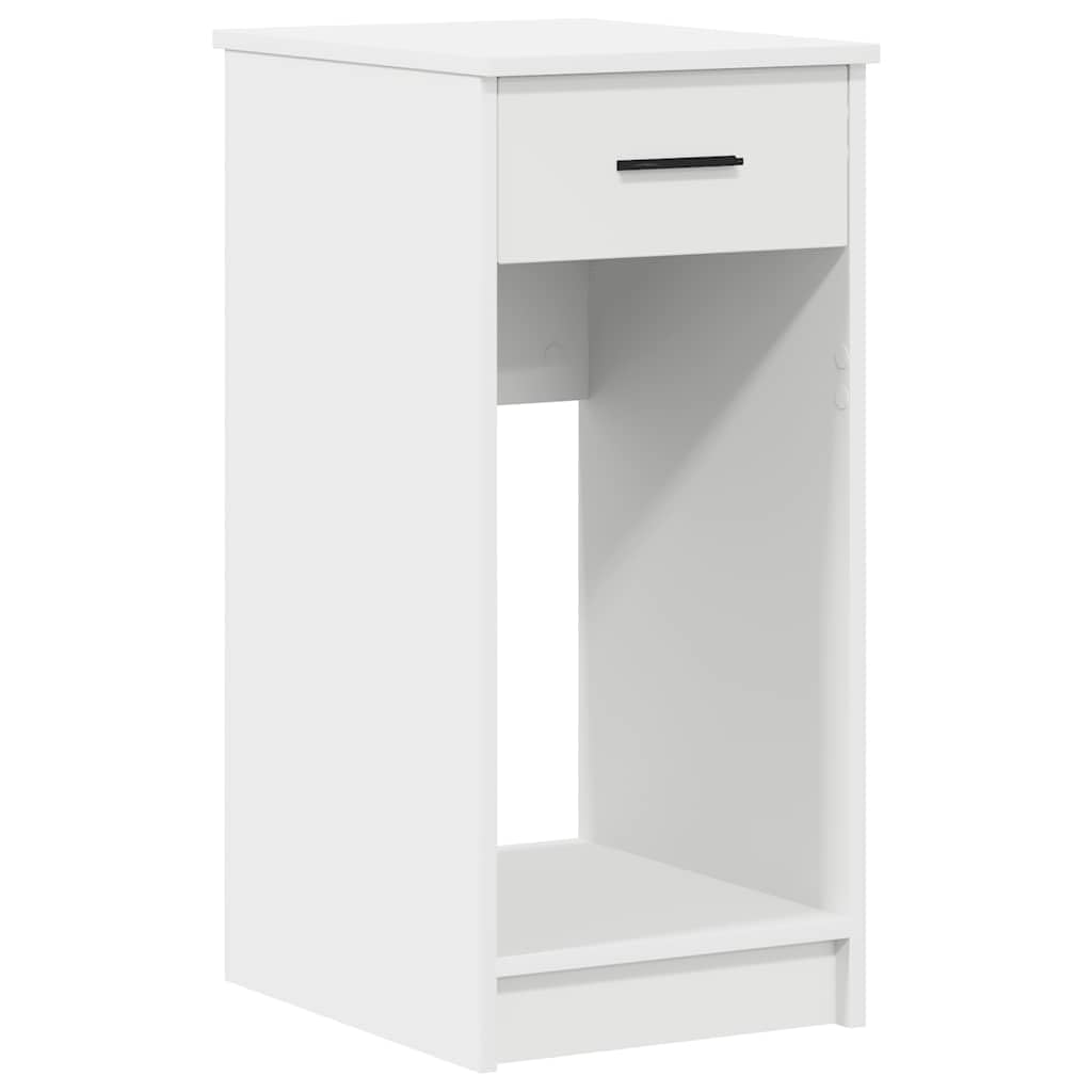 Computerschrank mit Schublade Weiß Holzwerkstoff 35x45x77 cm für Homeoffice und Büro, vielseitiger Arbeitstisch mit Stauraum und Ablage für Schreibtischzubehör