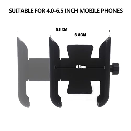 Support navigation moto anti-vibration en aluminium type miroir - 3